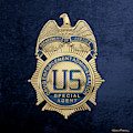 Drug Enforcement Administration - D E A Special Agent Badge over Blue Velvet Digital Art by Serge Averbukh Drug Enforcement Administration - D E A Special Agent Badge over Blue Velvet Digital Art by Serge Averbukh