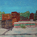 Early Snow Painting by Randy Sylvia Early Snow Painting by Randy Sylvia