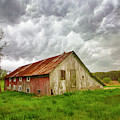 East Moriches Red Barn Storm by Robert Seifert