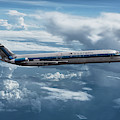 Eastern Airlines DC-9 Among the Clouds Mixed Media by Erik Simonsen Eastern Airlines DC-9 Among the Clouds Mixed Media by Erik Simonsen
