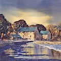 Evening At Mullins Mill, Kilkenny Painting by Roland Byrne Evening At Mullins Mill, Kilkenny Painting by Roland Byrne