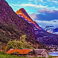 Evening On The Fjord by Steve Harrington Evening On The Fjord by Steve Harrington