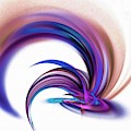 Exploding Palette Abstract Art Purple by Don Northup