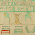 Facsimile of the painting at the head end of the sarcophagus of Aashyt by Charles K Wilkinson