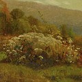 Fall Flowers On A Hillside Painting by Jervis Mcentee