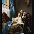 Family Portrait by Francois-Hubert Drouais Painting by Rolando Burbon Family Portrait by Francois-Hubert Drouais Painting by Rolando Burbon