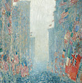 Flags, Afternoon On The Avenue, 1917 by Childe Hassam Flags, Afternoon On The Avenue, 1917 by Childe Hassam