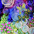 Flight of the Lunar Moths Mixed Media by Mimulux Patricia No Flight of the Lunar Moths Mixed Media by Mimulux Patricia No