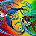 Follow the Leader, Father Follows Son Painting by J Vincent Scarpace Follow the Leader, Father Follows Son Painting by J Vincent Scarpace