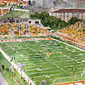 Football at U.T. Painting by Liana Yarckin Football at U.T. Painting by Liana Yarckin