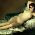 Francisco de Goya y Lucientes / 'The Nude Maja', 1795-1800, Spanish School. Painting by Francisco de Goya -1746-1828-