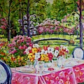 Garden Dining by Ingrid Dohm
