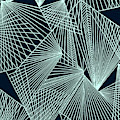 Geometric pattern 1-colour-6 Painting by Katerina Stamatelos Geometric pattern 1-colour-6 Painting by Katerina Stamatelos