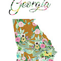 Georgia Mixed Media by Claudia Schoen Georgia Mixed Media by Claudia Schoen