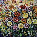 Gerbera Bouquet Painting by Mirek Kuzniar Gerbera Bouquet Painting by Mirek Kuzniar