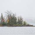 Gile Flowage Fog PANO Photograph by Brook Burling