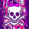 Girly Punk Skull Graphic by Roseanne Jones