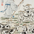 Goat Shepherd Painting by Jenny Sanders Goat Shepherd Painting by Jenny Sanders