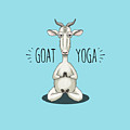 GOAT YOGA - Meditating Goat Digital Art by Laura Ostrowski GOAT YOGA - Meditating Goat Digital Art by Laura Ostrowski