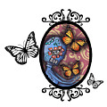 Gothic Frame Sugar Skull Photograph by Abril Andrade Gothic Frame Sugar Skull Photograph by Abril Andrade