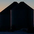 Grain Silos at Dusk 01 Photograph by Rob Graham