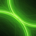 Green Glowing Curves In Space Photograph by Science Photo Library