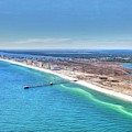 GSP Pier and Beach Photograph by Gulf Coast Aerials - GSP Pier and Beach Photograph by Gulf Coast Aerials -