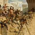 Guillaume De Clermont Defend La Ville D'acre, 1291 by Dominique Louis Fereol Papety Guillaume De Clermont Defend La Ville D'acre, 1291 by Dominique Louis Fereol Papety