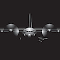 Gunship Digital Art by Dennis Bivens