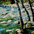 Gushing Waters Painting by Sher Nasser Gushing Waters Painting by Sher Nasser