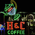 H and C Coffee Sign Roanoke Virginia Photograph by Julieta Belmont H and C Coffee Sign Roanoke Virginia Photograph by Julieta Belmont