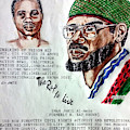 H. Rap Brown featuring C-Note Drawing by Joedee H. Rap Brown featuring C-Note Drawing by Joedee