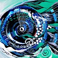 Half-Smile, Break The Ice Fish Painting by J Vincent Scarpace Half-Smile, Break The Ice Fish Painting by J Vincent Scarpace