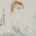 Happy Fish Painting by Jenny Sanders Happy Fish Painting by Jenny Sanders