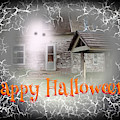 Haunted House Happy Halloween Card Digital Art by Delynn Addams Haunted House Happy Halloween Card Digital Art by Delynn Addams
