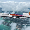 Hawaiian Airlines L-1011 TriStar Mixed Media by Erik Simonsen Hawaiian Airlines L-1011 TriStar Mixed Media by Erik Simonsen