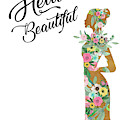 Hello Beautiful Mixed Media by Claudia Schoen Hello Beautiful Mixed Media by Claudia Schoen