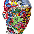 Heroic Mind Drawing by John Ashton Golden Heroic Mind Drawing by John Ashton Golden