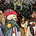 Holly Jolly Snowman Digital Art by Jackie MacNair Holly Jolly Snowman Digital Art by Jackie MacNair