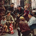 Homecoming Marine Drawing by Norman Rockwell Homecoming Marine Drawing by Norman Rockwell
