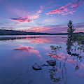 Horn Pond Sunset Photograph by Rob Davies Horn Pond Sunset Photograph by Rob Davies