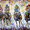 Horse Race Painting by Mirek Kuzniar Horse Race Painting by Mirek Kuzniar