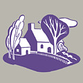 House and Yard Drawing by CSA Images House and Yard Drawing by CSA Images