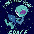 I Just Need Some Space Alien with Laptop Digital Art by John Schwegel I Just Need Some Space Alien with Laptop Digital Art by John Schwegel