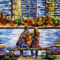 In Front Of Big City Painting by Mirek Kuzniar In Front Of Big City Painting by Mirek Kuzniar