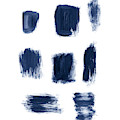 Indigo Brushstrokes- Art by Linda Woods Painting by Linda Woods Indigo Brushstrokes- Art by Linda Woods Painting by Linda Woods