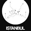 Istanbul White Subway Map by Naxart Studio Istanbul White Subway Map by Naxart Studio