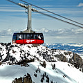 Jackson Hole Aerial Tram Over The Snow Caps Photograph by Adam Jewell Jackson Hole Aerial Tram Over The Snow Caps Photograph by Adam Jewell
