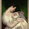 James Sant's Wife Elizabeth With Their Daughter Mary Edith by James Sant Painting by Rolando Burbon James Sant's Wife Elizabeth With Their Daughter Mary Edith by James Sant Painting by Rolando Burbon