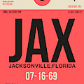 Jax Jacksonville Luggage Tag I by Naxart Studio Jax Jacksonville Luggage Tag I by Naxart Studio